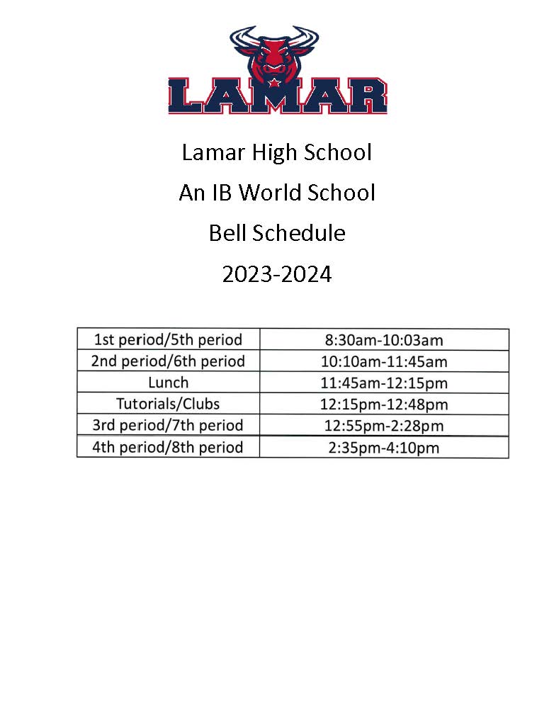 Bell Schedule
